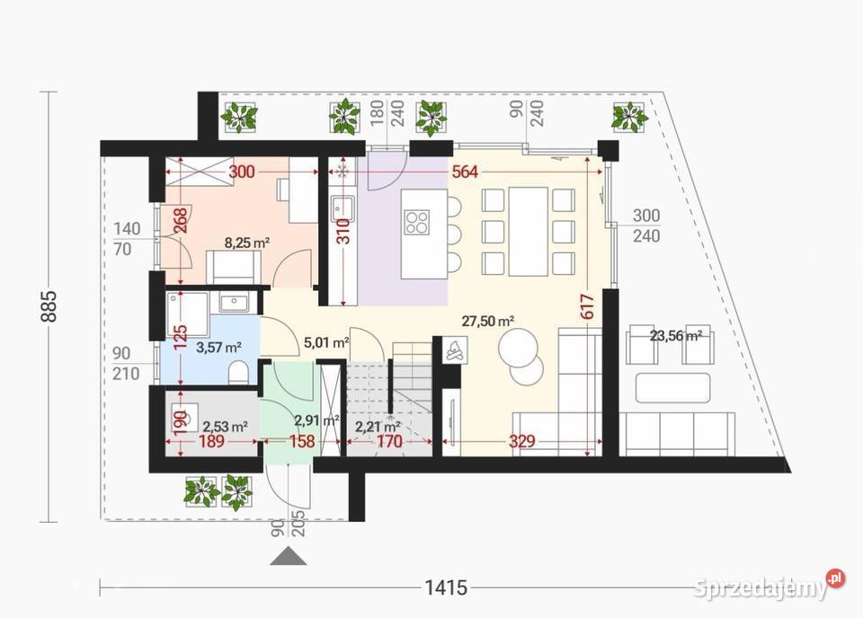 5pok 98met Dom pod lasem TARASBALKON2026 Zielona Zielona Góra