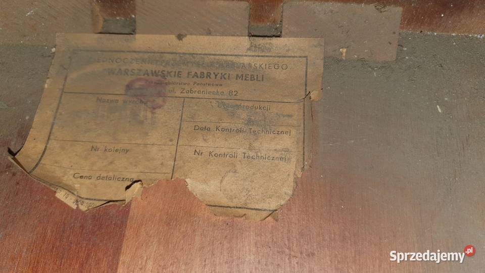 Drewniane pudło telewizorze PRL Warszawa