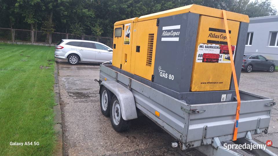 Agregat prądotwórczy 65 Kw Atlas Copco Agregaty prądotwórcze kujawsko-pomorskie Włocławek sprzedam