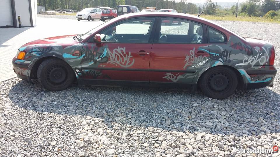 VW Passat B5 19TDI Gwint gleba graffiti sedan elektryczne szyby małopolskie Czernichów