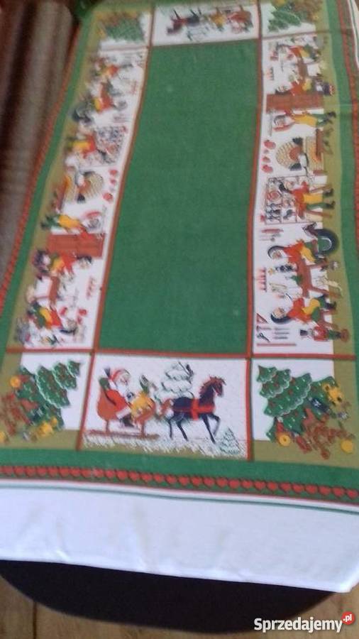 Obrus lniany na Boże Narodzenie