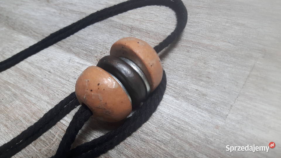 Naszyjnik ceramiczny ręcznie wykonany z gliny Otwock