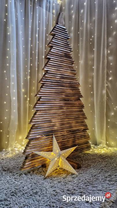 Choinka drewniana ekologiczna naturalne drzewko Kalety