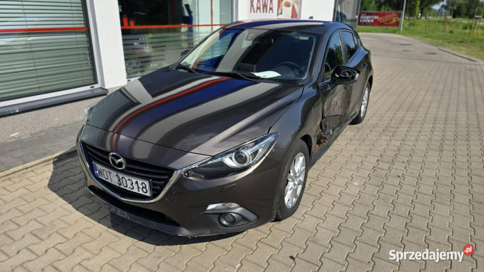 Mazda 3 1 rej 2015 Salon Jeżdżąca Uszkodzony bok Karczew