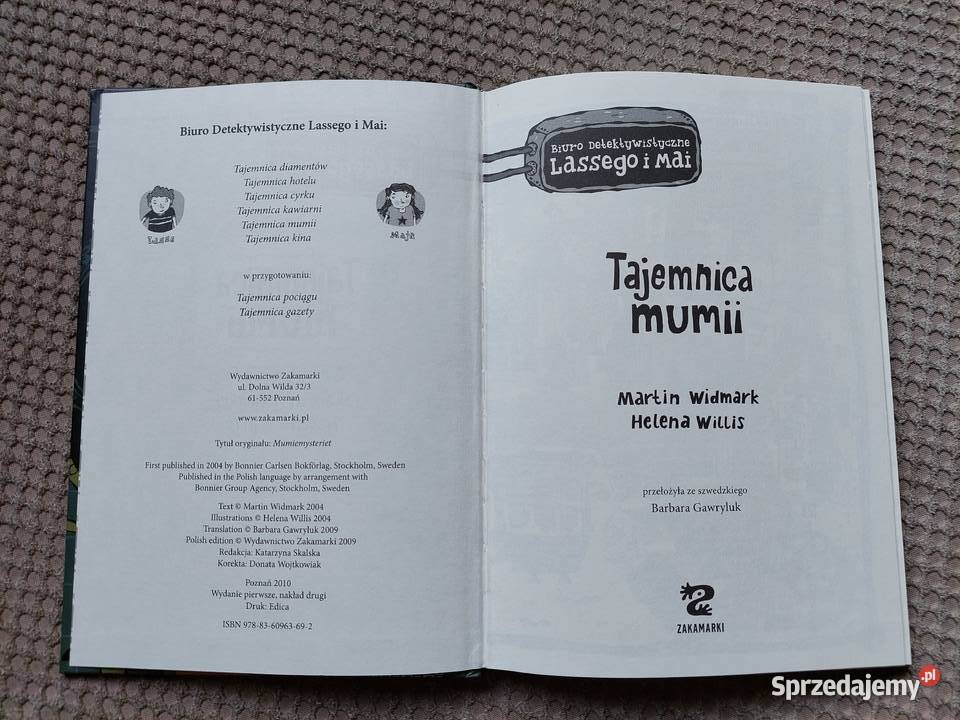 Tajemnica mumii Martin Widmark Helena Willis