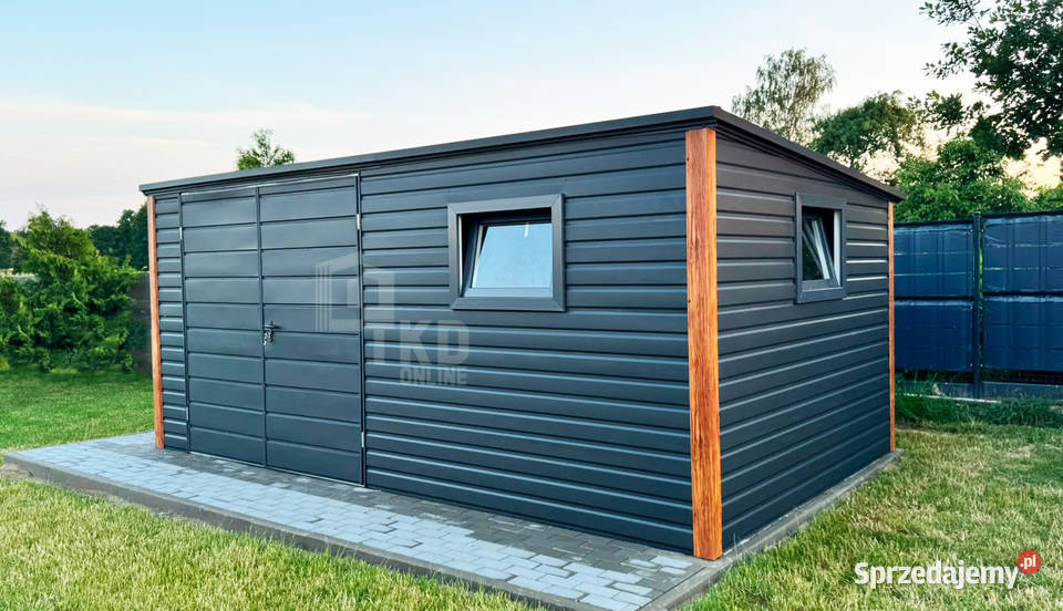 Schowek domek ogrodowy 5x3 m brama dwuskrzydłowa Płock sprzedam