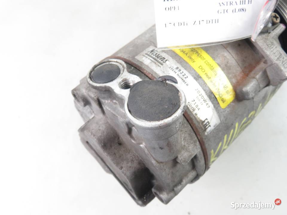KOMPRESOR KLIMATYZACJI OPEL ASTRA III H GTC 17 osobowe