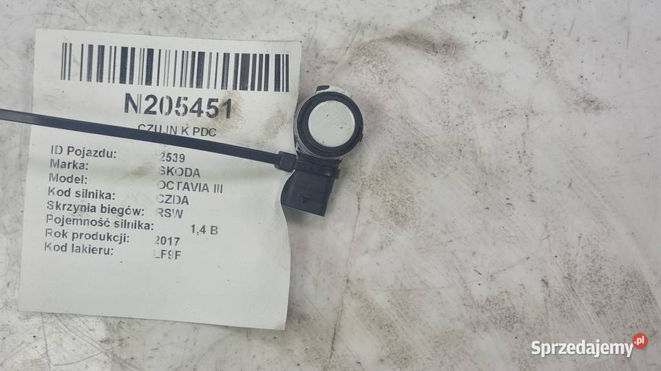 CZUJNIK PDC SKODA OCTAVIA III Lipno
