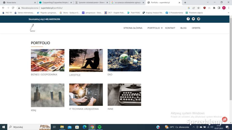 Copywriting teksty na zlecenie łódzkie Łódź