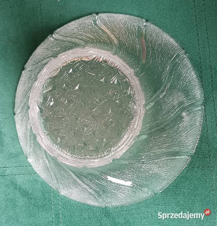 Duża owocarka misa szklana PRL vintage sprzedam