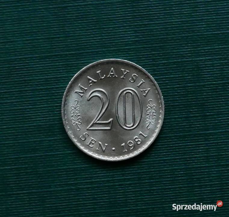 MALEZJA 20 senów 1981r Numizmatyka Gliwice