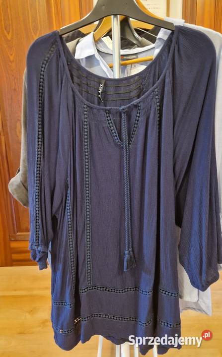 Damska letnia bluzka indyjska granatowa 4618 Lublin
