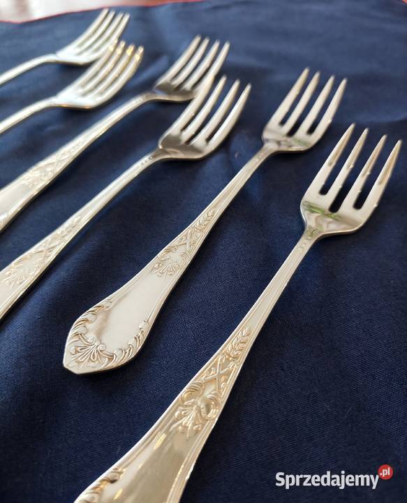 Platerowane widelce do ryb Hefra 6 sztuk zachodniopomorskie Szczecin