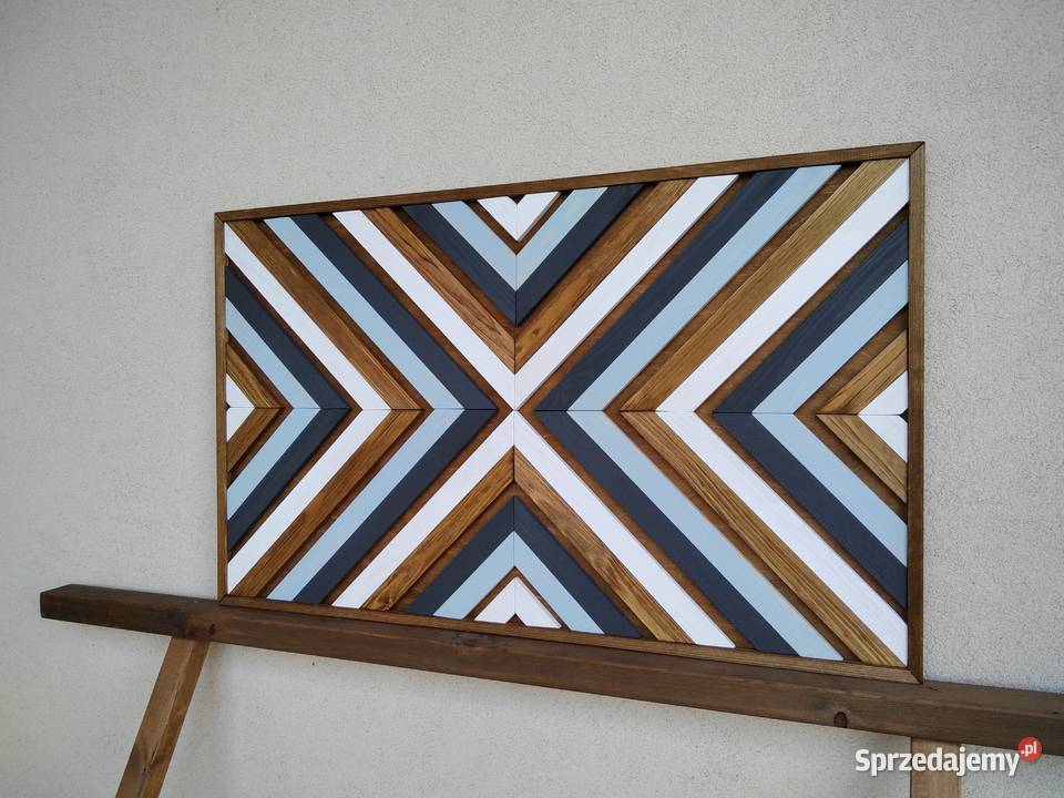 Obraz mozaika dekoracja drewno 89 x 54 Gdynia sprzedam
