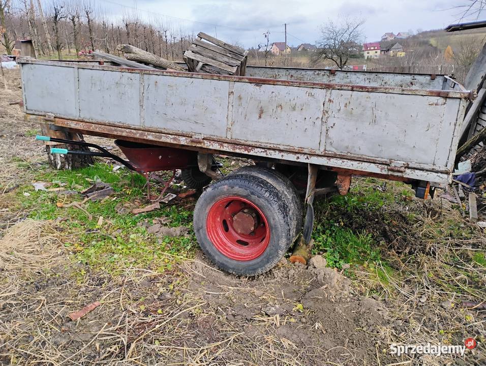Przyczepa mocna konstrukcja burty z nadkładkami małopolskie Łącko sprzedam