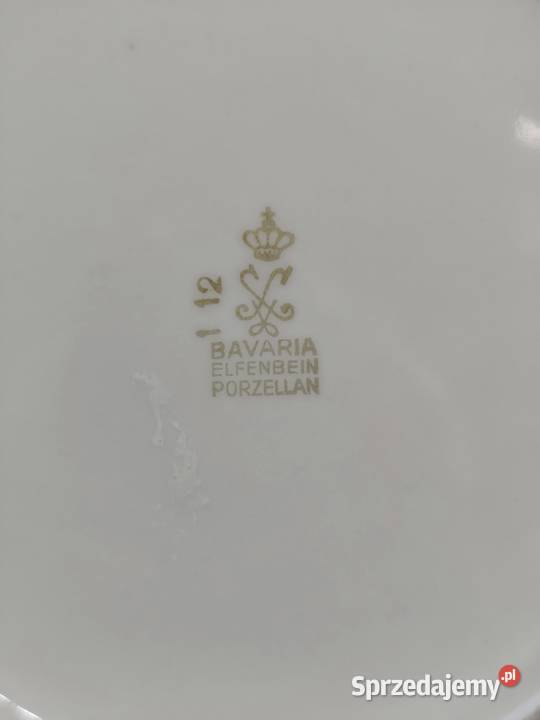 Elegancki Talerz Dekoracyjny Bavaria Elfenbein Poddębice