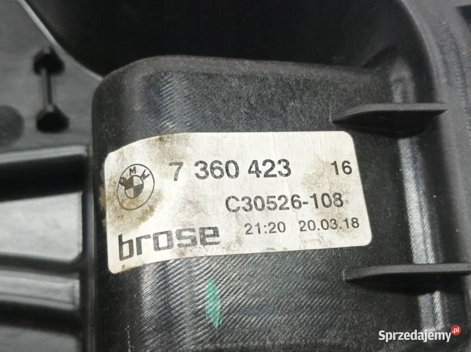 MECHANIZM SZYBY LEWY PRZÓD 7360423 Bmw Seria 5 osobowe