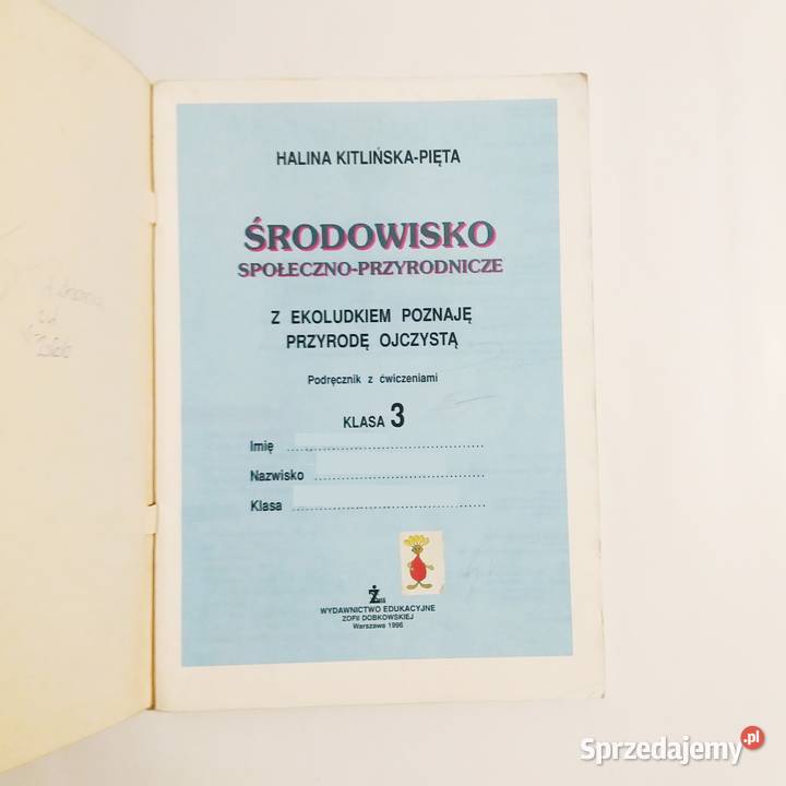 HKitlińskaPięta Środowisko SpołecznoPrzyrodnicze Książki i Podręczniki sprzedam