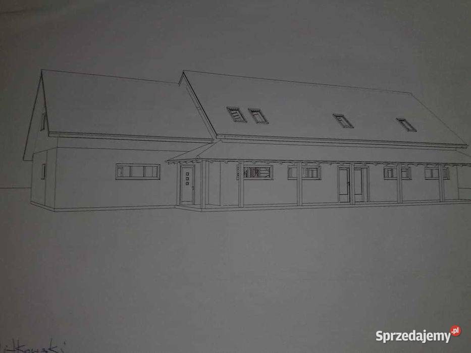 Działka budowlana 2450 m2 z budynkiem o pow 350 Kątna