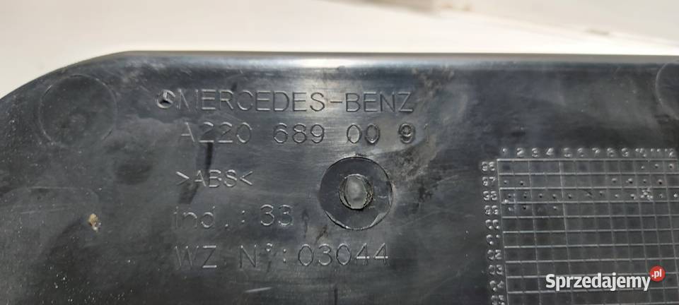 Schowek pasażera mercedes w220 wielkopolskie
