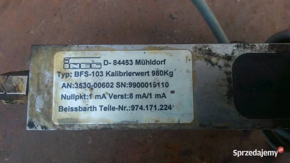 BEISSBARTH czujnik wagi Tereszpol-Kukiełki