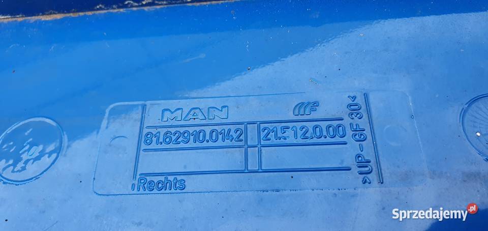 MAN TGA TGS WĄSKA SPOILER PRAWY KABINĘ lubuskie Bieleń