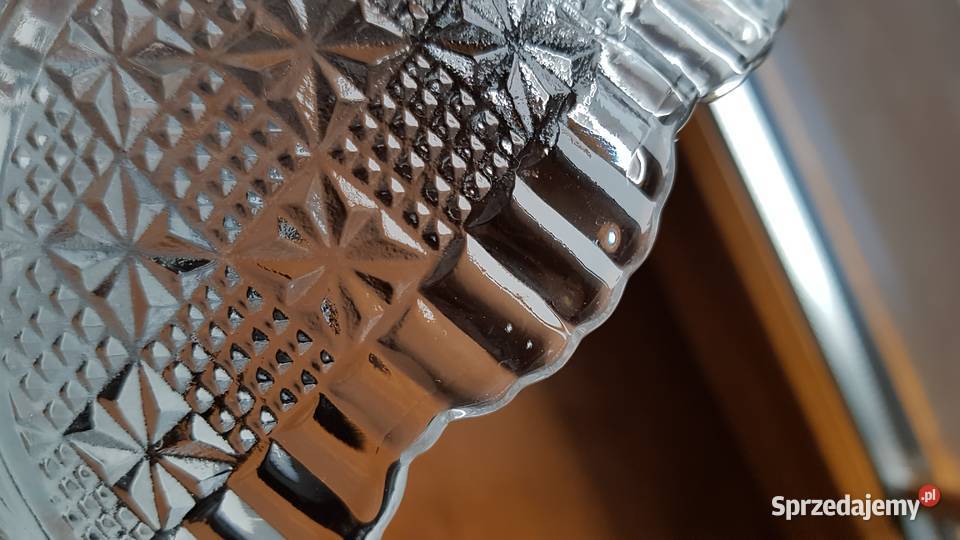 Owocarka Girlandy Ząbkowice szkło PRL śląskie Dąbrowa Górnicza