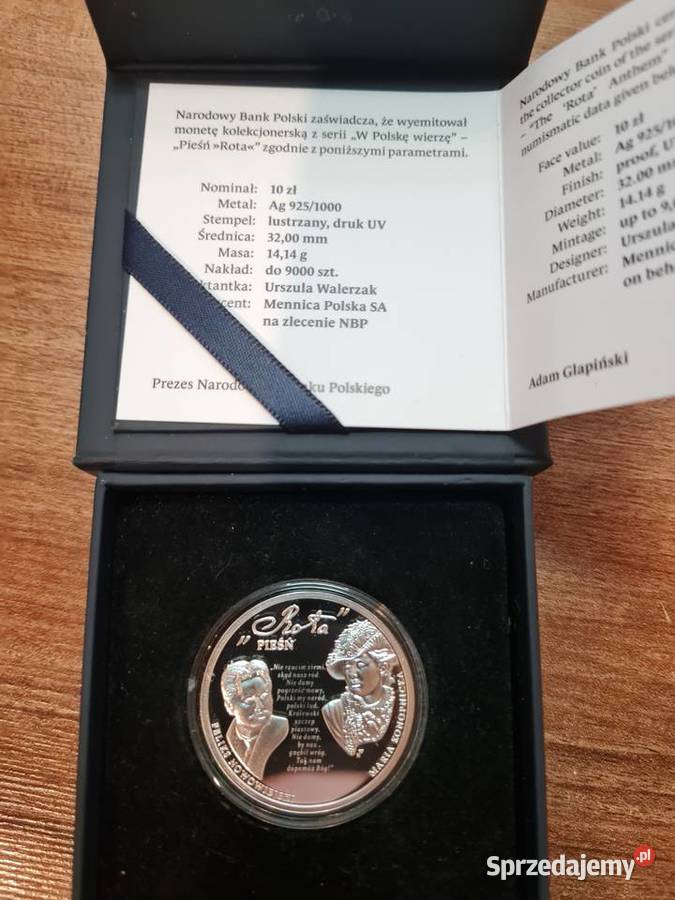 10 ZŁOTYCH 2025r Srebro W POLSKĘ WIERZĘ PIEŚŃ Katowice