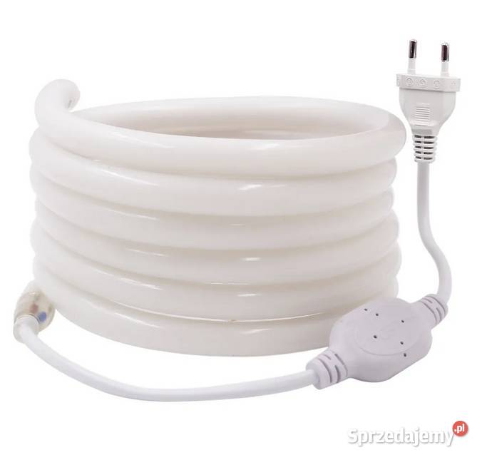 Neon Led Flex 360 ciepła biel 50mb 220V AC IP67 Wólka Kosowska