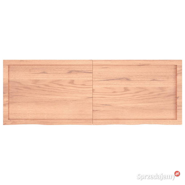 Półka brązowa 140x50x24 lakierowane lite drewno
