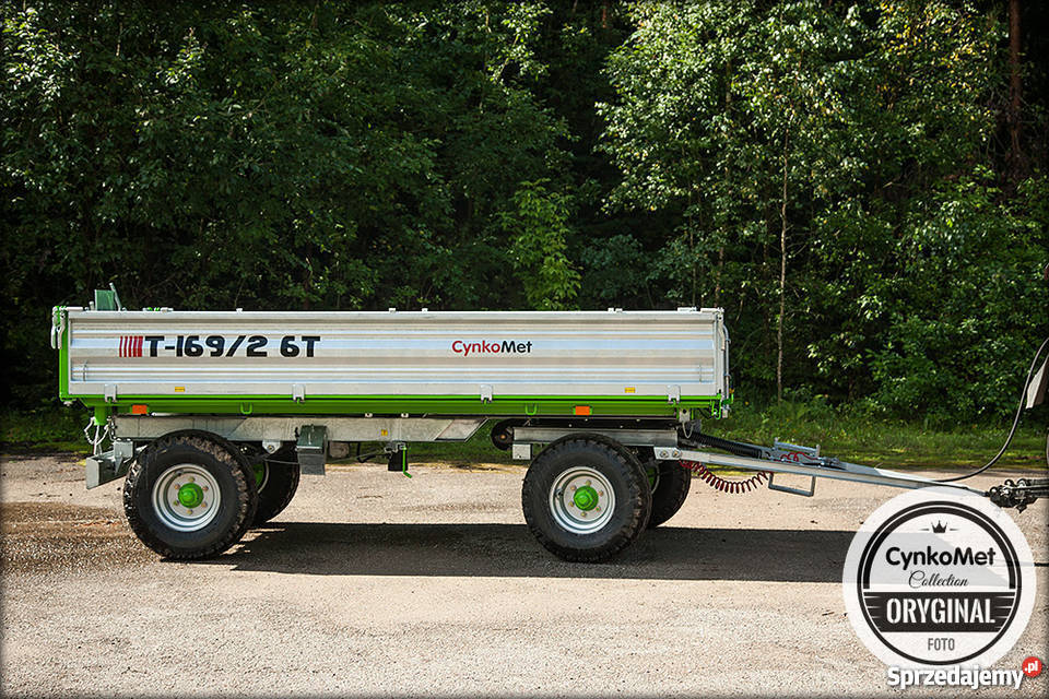 Przyczepa rolnicza dwuosiowa 6 ton Cynkomet Przyczepy rolnicze