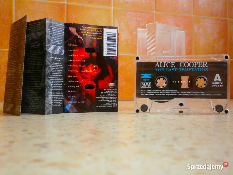 Kaseta audio Alice Cooper The Last Temptation Łódź