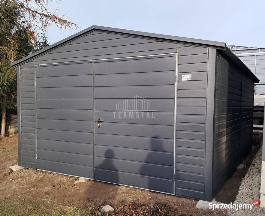 Schowek domek ogrodowy 4x6m Brama dwuskrzydłowa Wągrowiec