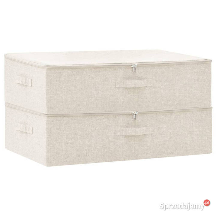 Pojemniki 2 tkanina 70x40x18 kremowe WM332908 Warszawa