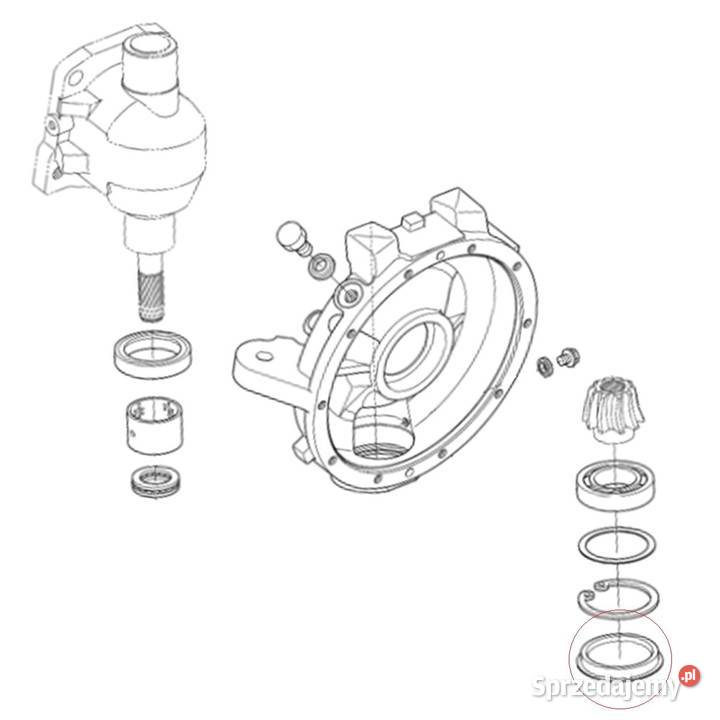 Dekiel zwolnicy przedniej osi 85 mm Kubota L5030 Tajęcina