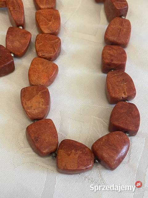 Zestaw biżuterii koral sztuczny barwiony Kraków