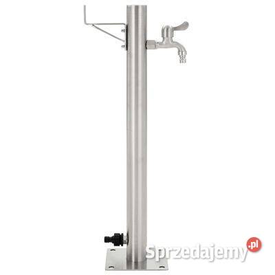 vidaXL Kran ogrodowy na słupku stal nierdzewna