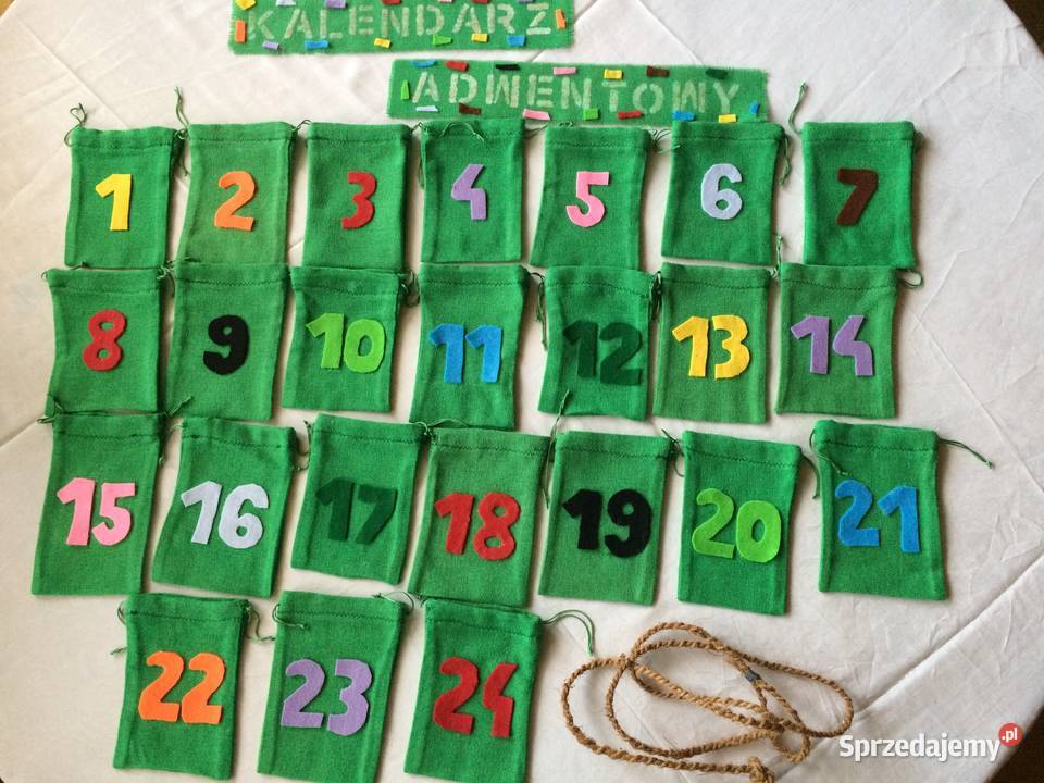 Kalendarz adwentowy z uzupełnieniem Dekoracje i ozdoby