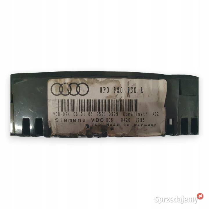 LICZNIK ZEGARY 8P0920930R Audi A3 8P 16 19 20 osobowe Chełm sprzedam