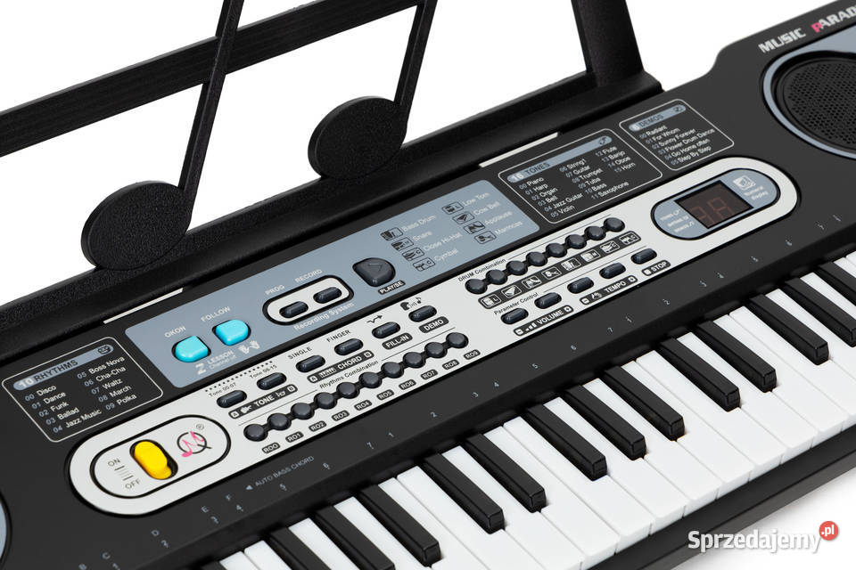 Duży keyboard pianino z mikrofonem dzieci
