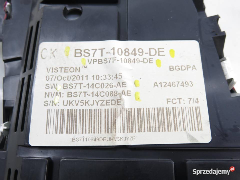 LICZNIK FORD GALAXY II 20 TDCi BS7T10849DE