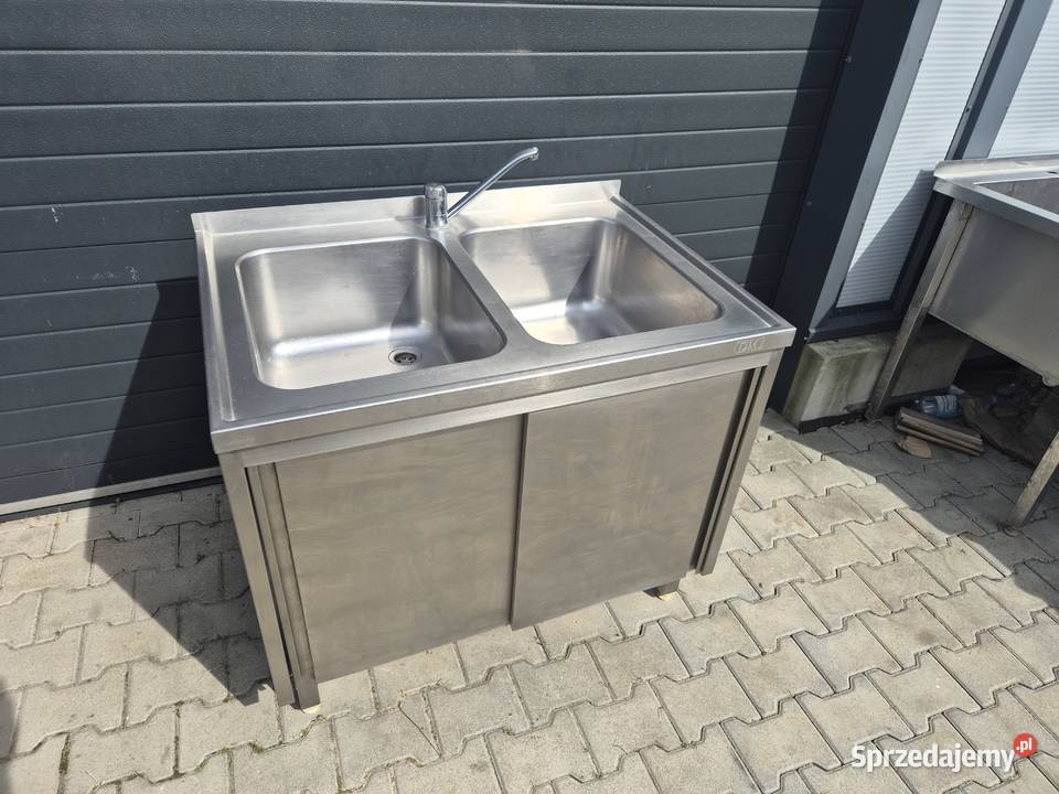Zlew 2 Komorowy Gastronomiczny Z Szafką Z Ostrów Wielkopolski sprzedam
