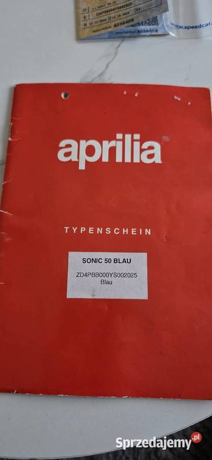 Aprilia Sonic 50 AC Ściborowice