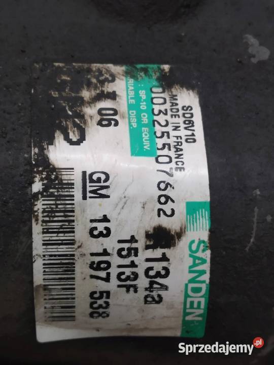 SPRĘŻARKA KLIMATYZACJI 00325507662 13 CDTI Opel świętokrzyskie