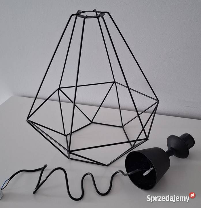 Lampa wisząca LOFT Diament Czarna Styl śląskie Gliwice