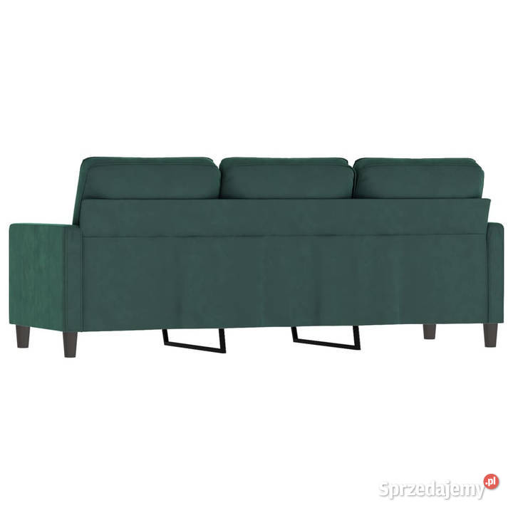 Sofa 3osobowa ciemnozielony 180 obita aksamitem Warszawa