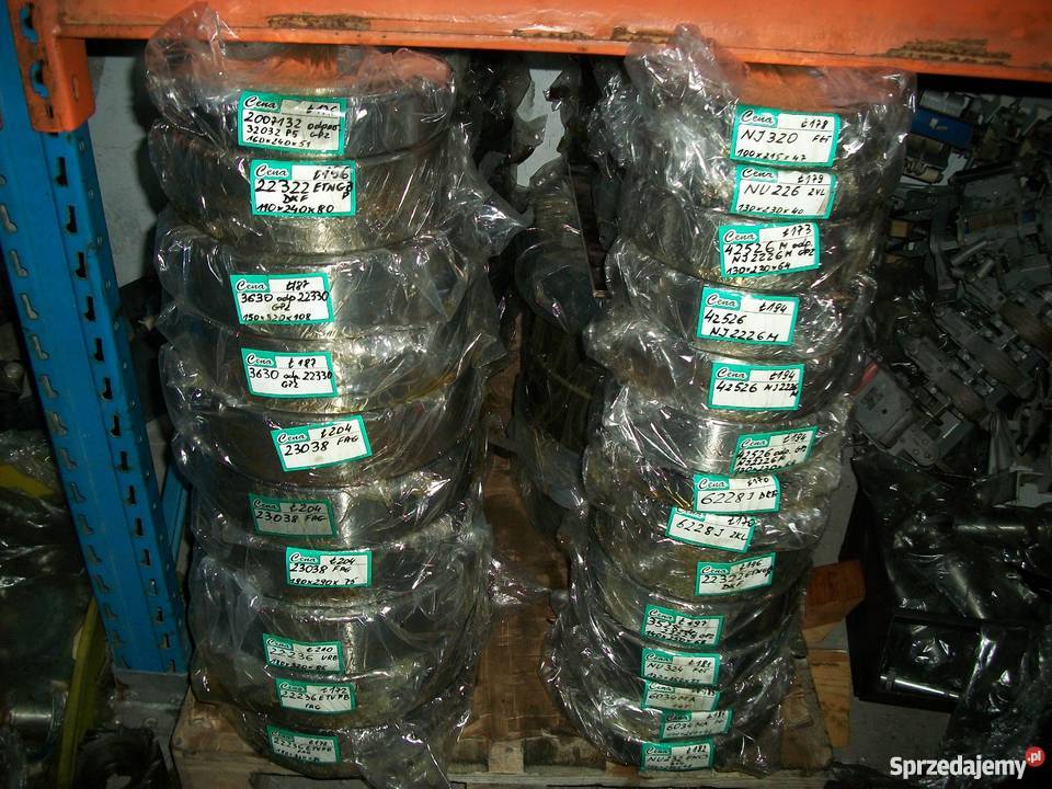 Oferuję z zapasów łożyska baryłkowe i kulkowe wg Olkusz