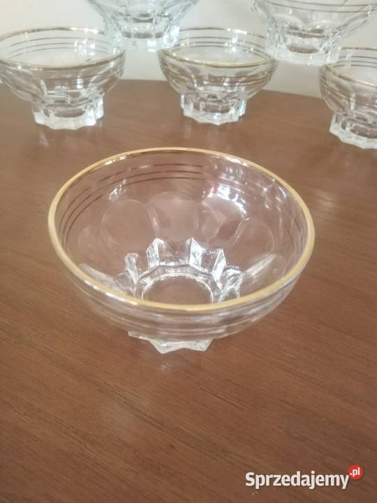 Kieliszki Art Deco Francja 1930 Wałbrzych