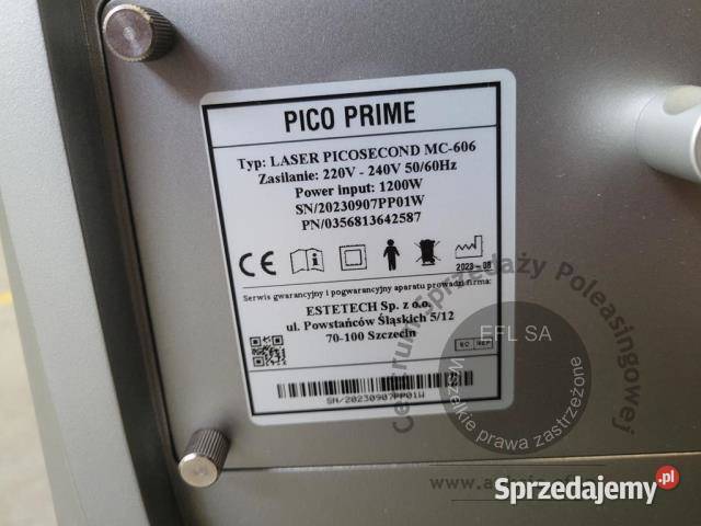 Laser kosmetyczny PICOSEKOND MC 606 2023r Zdrowie i Uroda