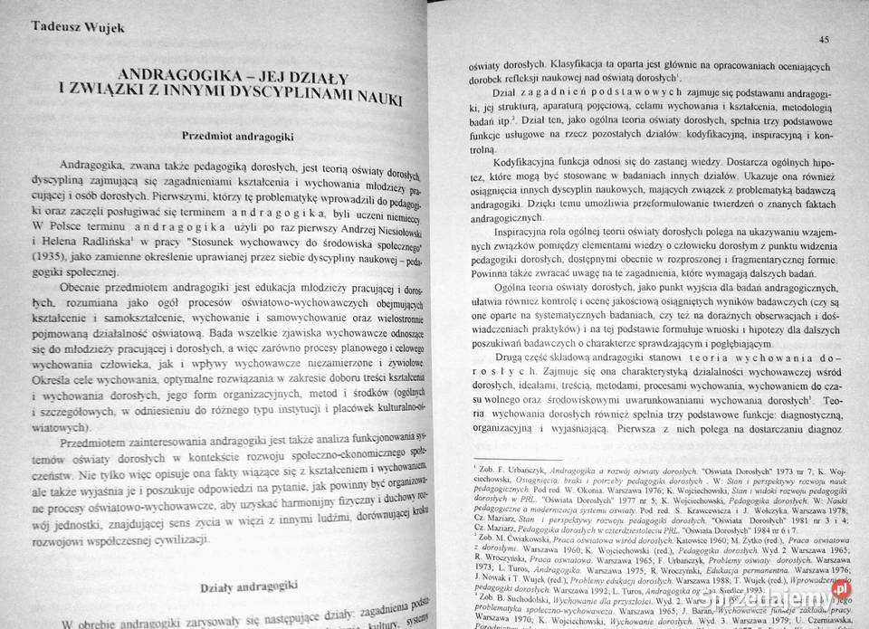 Problemy i dylematy andragogiki Mieczysław lubelskie Chełm